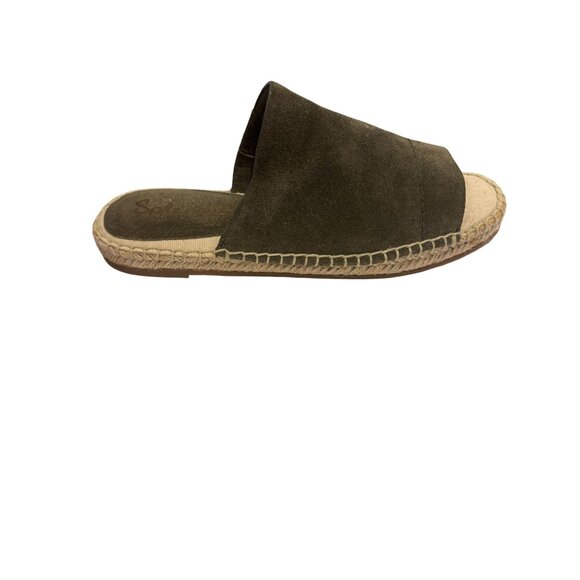 Splendid Womens Olive Green Suede Slide-On Espadrille Sandals Size 6 1/2 - Picture 8 of 16